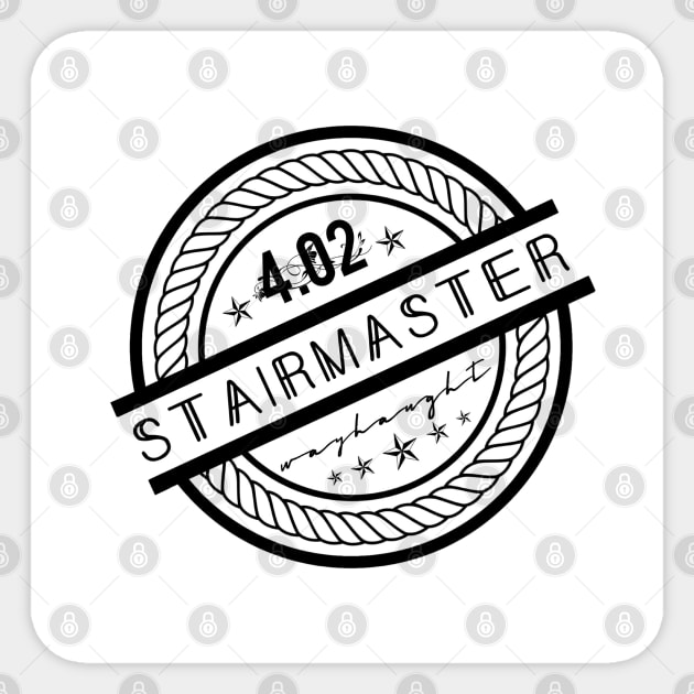 Stairmaster Wayhaught Sticker TeePublic